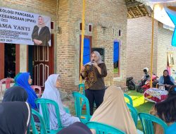 Yuti Rama Yanti Gelar Sosialisasi Ideologi Pancasila dan Wawasan Kebangsaan di Desa Sukaraja