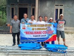 Bentuk Kepedulian Terhadap Masyarakat, PT Charoen Pokphand Jaya Farm GP2 Lampung Serahkan 4 Unit Tenda di Desa Suka Maju