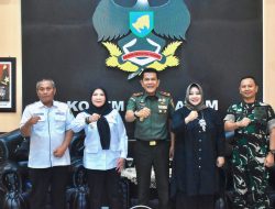 Danrem 043/Gatam Sambut Kunjungan Kerja Wali Kota Bandar Lampung