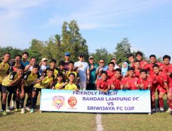 Bupati Egi Buka Laga Persahabatan BLFC vs Sriwijaya FC U-20, Dukung Lahirnya Talenta Sepak Bola Muda