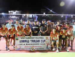 Turnamen Voli Karang Taruna Cup Bakauheni Resmi Dibuka! Wabup Syaiful Dorong Olahraga Jadi Wadah Bina Mental Anak Muda!