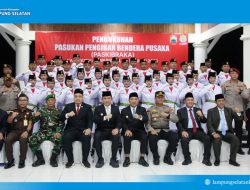 Momen Bersejarah! 41 Anggota Paskibraka Lampung Selatan Dikukuhkan, Siap Kibarkan Merah Putih di Menara Siger