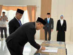 Kakanwil Ditjenpas Lampung Pimpin Pelantikan dan Sertijab Kalapas Narkotika Bandar Lampung