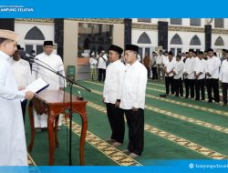 Lantik Ketua Basnas Lampung Selatan  Egi: Titip Pesan Integritas Kelola Zakat Umat