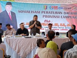 H. Andika Wibawa Gelar Sosialisasi Perda di Provinsi Lampung, Ingatkan Bahaya Narkoba bagi Generasi Muda