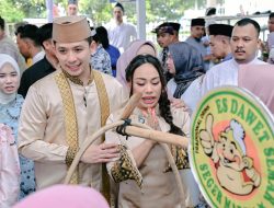 Halalbihalal di Lamban Rakyat Jadi Berkah UMKM, Dagangan Ludes Diborong dan Dibagikan Gratis