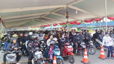H+3 Arus Balik Lebaran 2026, Lonjakan Kendaraan Roda Dua di Pelabuhan Bakauheni Terus Meningkat
