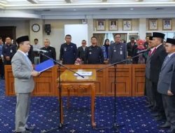 Lima Pejabat Pemprov Lampung Tukar Kursi, Sekdaprov Marindo Resmi Lantik di Kantor Gubernur