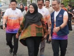 Wali Kota Bandar Lampung, Hj. Eva Dwiana, Menghadiri Acara Bank Lampung Run 2026 Yang Digelar di Tugu Adipura