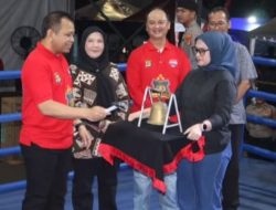 Wali Kota Bandar Lampung, Hj. Eva Dwiana Hadiri Kejuaraan Tinju Amatir Polresta Bandar Lampung Boxing Championship 2026 yang Diselenggarakan Polresta Bandar Lampung