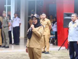 Wali Kota Bandar Lampung, Hj. Eva Dwiana Pimpin Apel Siaga Satgas Dinas Perhubungan, Tekankan Kedisiplinan dan Pelayanan Lalu Lintas di Kota Bandar Lampung