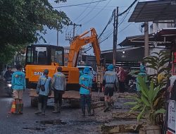Eva Dwiana Turun Langsung ke Kedamaian, Perbaikan Jalan dan drainase HRM Mangun Diprojo Mulai Dikerjakan