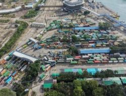 Peningkatan Antrean Kendaraan Logistik di Pelabuhan Bakauheni Terus Meningkat Usai Lebaran 2026