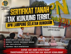 BPN Lampung Selatan Bungkam, Penerbitan Sertifikat Warga Natar Mandek