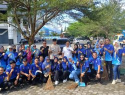 Bupati Egi Turun Langsung Ikuti Kegiatan Program GERTAK HELAU di Lingkungan Sekretariat DPRD Lamsel