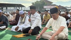 Ratusan Warga Binaan Lapas Narkotika Bandar Lampung Laksanakan Sholat Hari Raya Idul Adha dan Sembelih 10 Hewan Kurban
