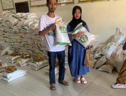 Pembagian Bantuan Pangan di Desa Tanjung Baru Berjalan Tertib dan Kondusif