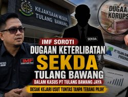 IMF Tantang Kejari Bongkar Aktor Intelektual Kasus PT Tulang Bawang Jaya, Dugaan Keterlibatan Sekda Harus Diusut Tanpa Kompromi