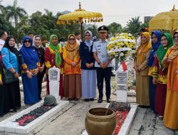 Ketum GANMN Dampingi Pembina GANMN Hadiri Ziarah dan Tabur Bunga Peringatan Hari Bakti TNI AU ke-79 di Bandar Lampung