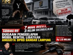 IMF Soroti Perkara Dugaan Penggelapan Mobil Rental, Kerugian Dilaporkan Capai Rp1,16 Miliar Libatkan anggota DPRD