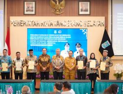 Walikota Bandar Lampung Eva Dwiana Hadiri Agenda Penandatanganan MOU Replikasi SISGITA Bersama Pemkot Tangerang Selatan