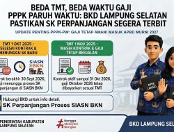 Beda TMT, Beda Waktu Gaji PPPK Paruh Waktu, BKD Lampung Selatan Pastikan SK Perpanjangan Segera Terbit