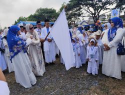 Ribuan Siswa PAUD, TK dan Kelompok Bermain Ikuti Pelatihan Manasik Haji Dilapangan Kecamatan Sidomulyo
